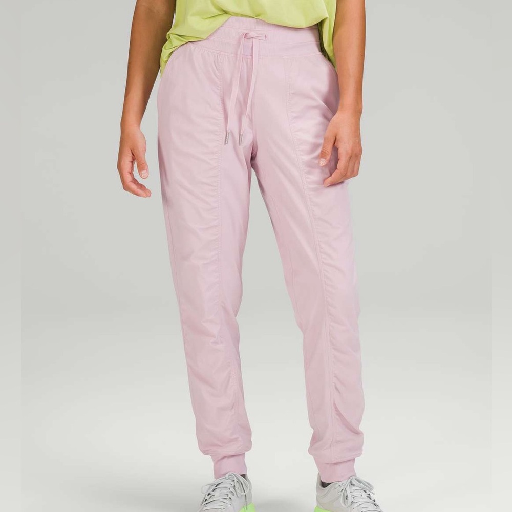 Lululemon Dance Studio Joggers Pink Peony (full length, lined)